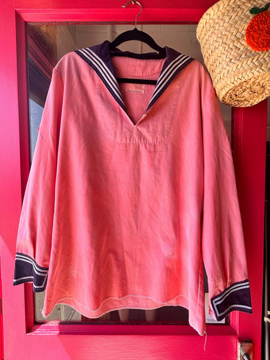 Vintage Pink Sailor Middy Blouse - I'd Wear That
