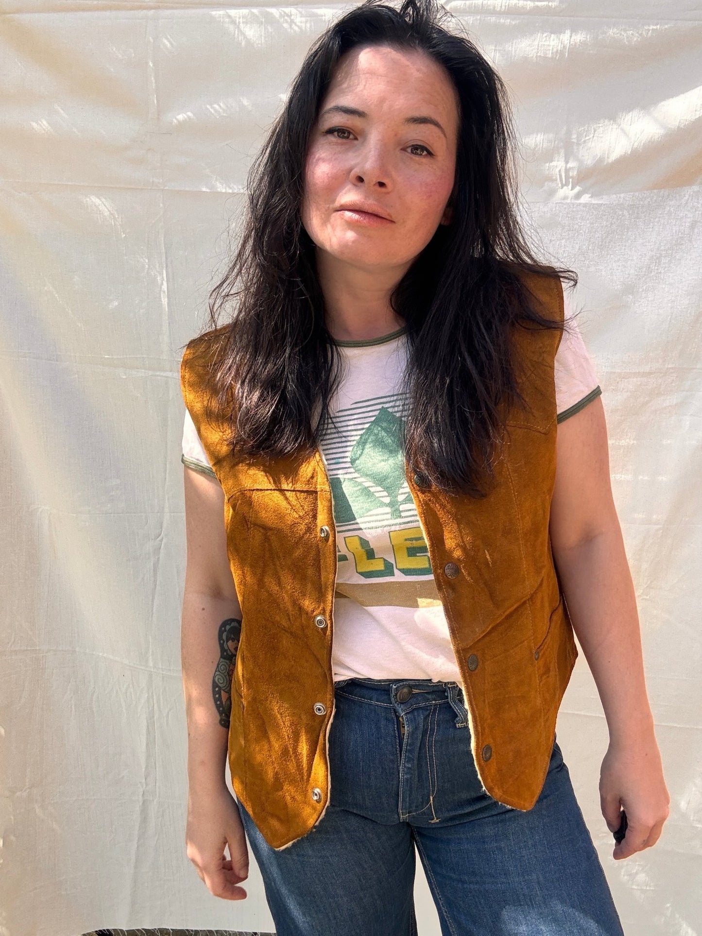 Vintage Pioneer Wear Suede Vest - I'd Wear That