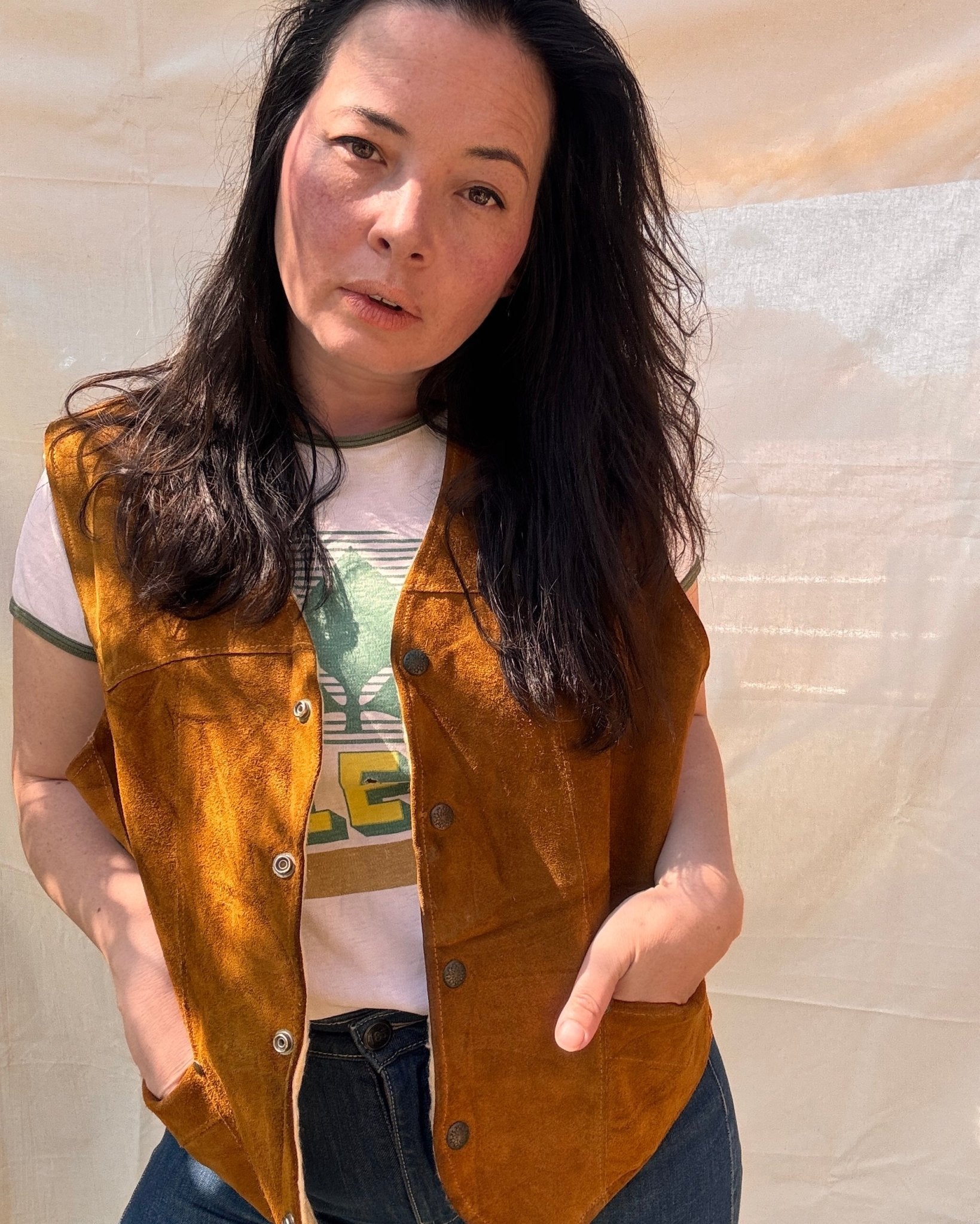 Vintage Pioneer Wear Suede Vest - I'd Wear That