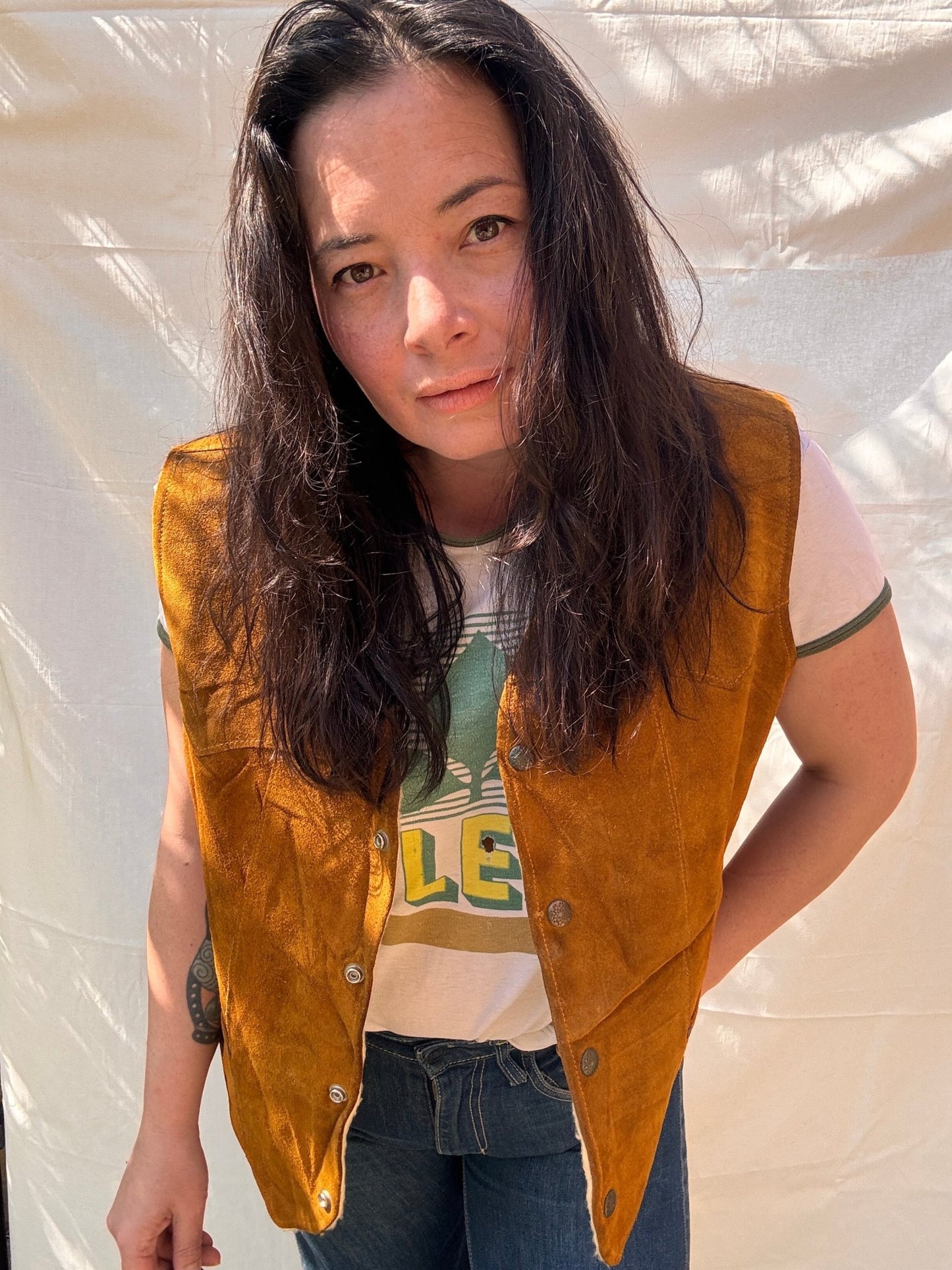 Vintage Pioneer Wear Suede Vest - I'd Wear That