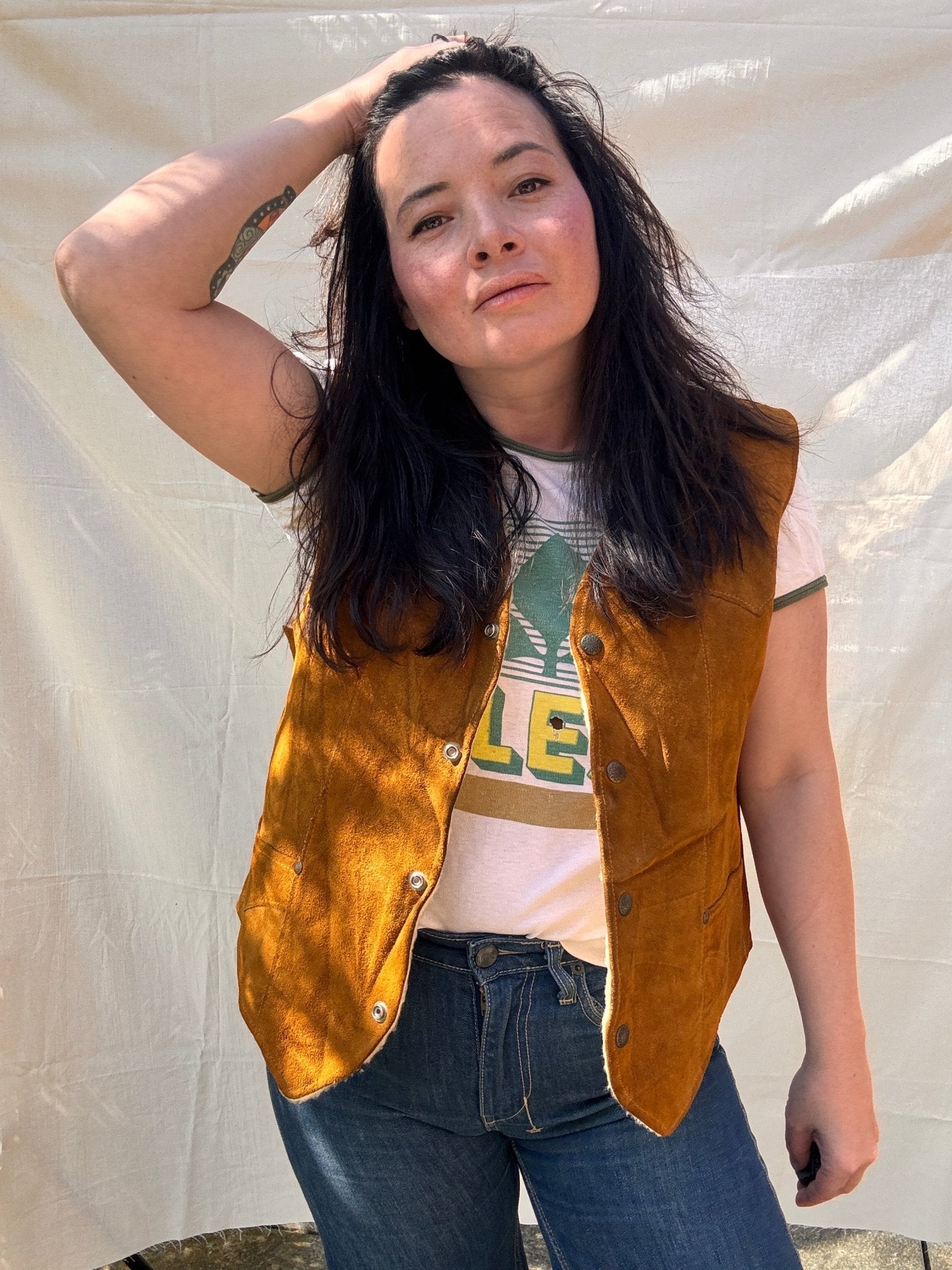 Vintage Pioneer Wear Suede Vest - I'd Wear That