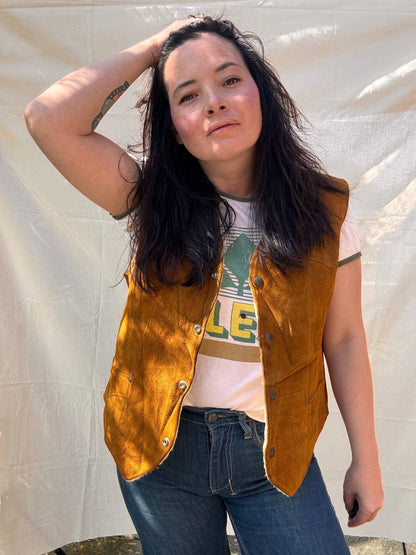 Vintage Pioneer Wear Suede Vest - I'd Wear That