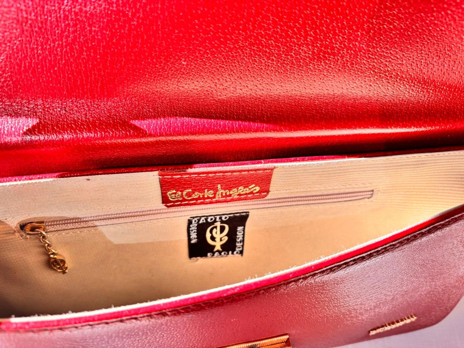 Vintage Red Leather Clutch by Paolo Design | Spanish Designer - I'd Wear That