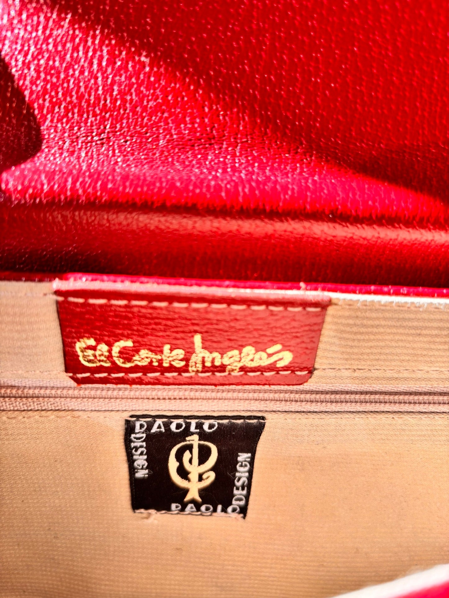 Vintage Red Leather Clutch by Paolo Design | Spanish Designer - I'd Wear That