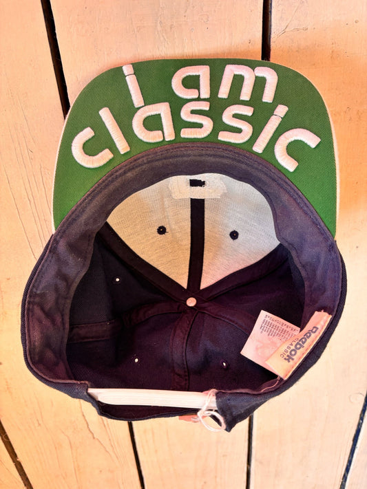 Vintage Reebok Classic Wool Baseball Cap | Navy & Cream Snapback | Y2K Streetwear - I'd Wear That